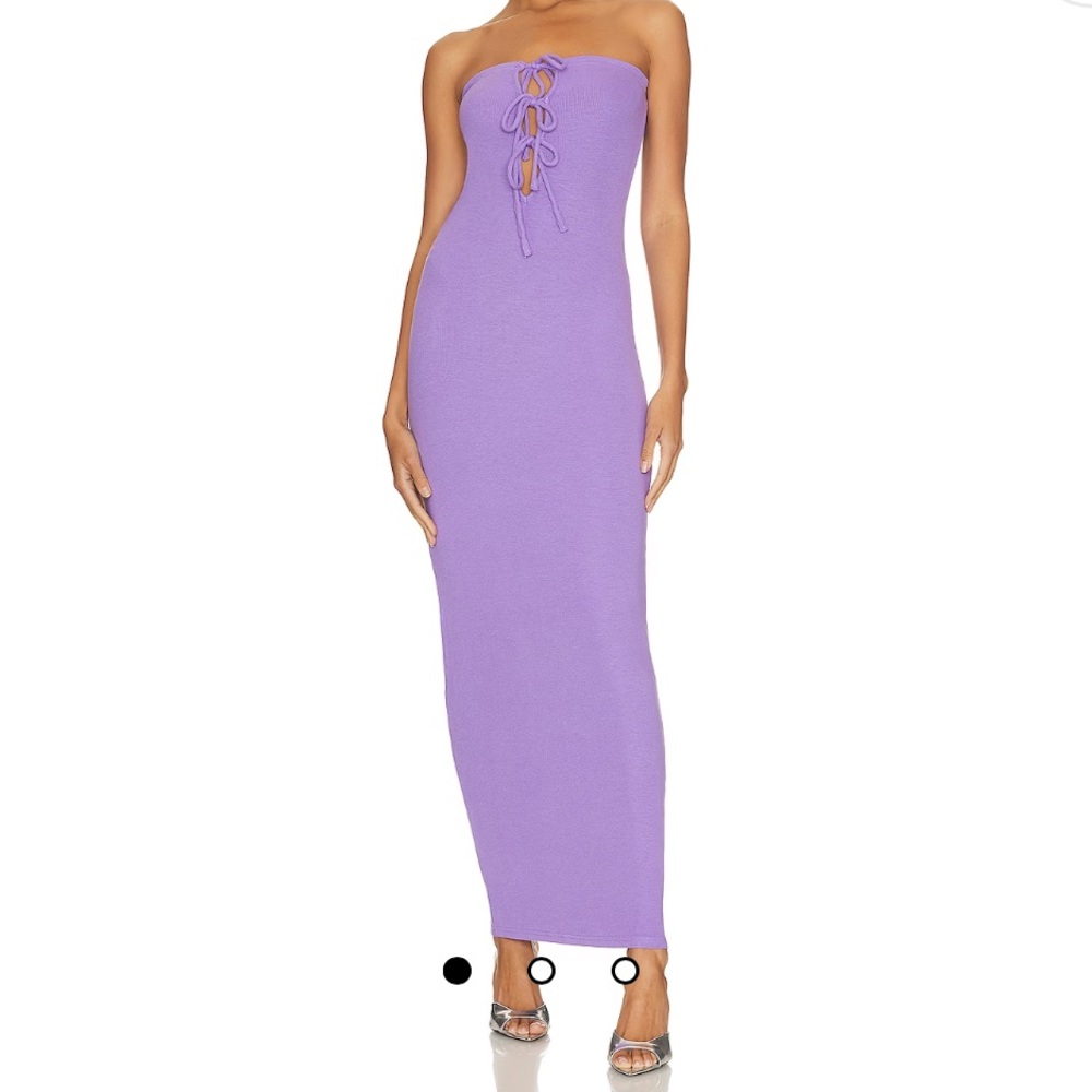 Vienna Maxi Dress in Purple size S Revolve purple maxi dress with ties. BY.DYLN
